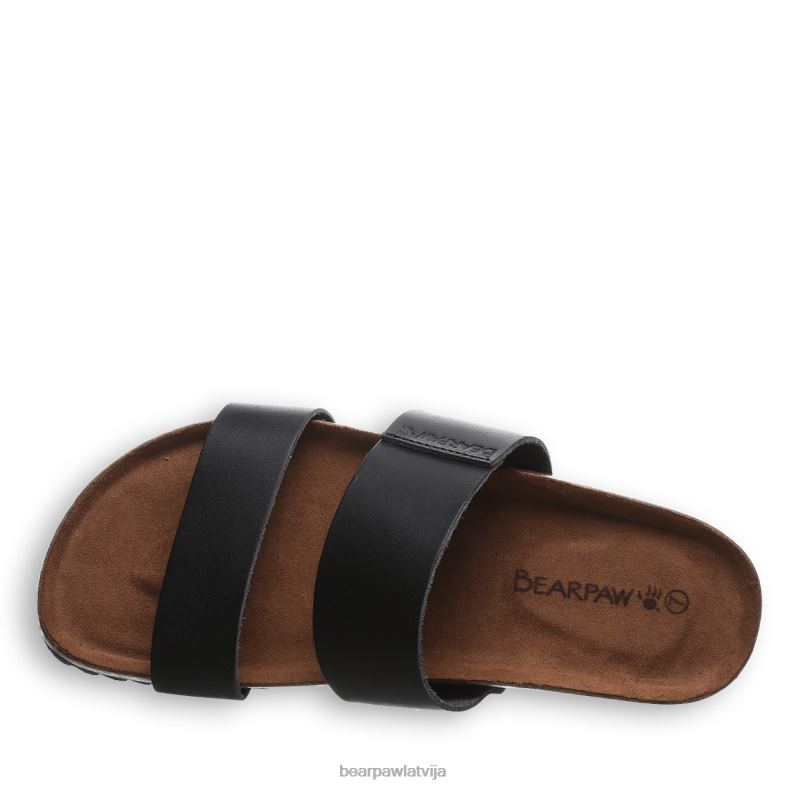 melns sievietes sandales BEARPAW marlete P2XFF365