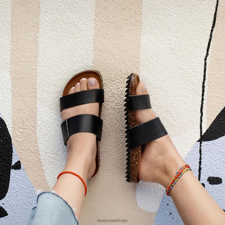 melns sievietes sandales BEARPAW marlete P2XFF365