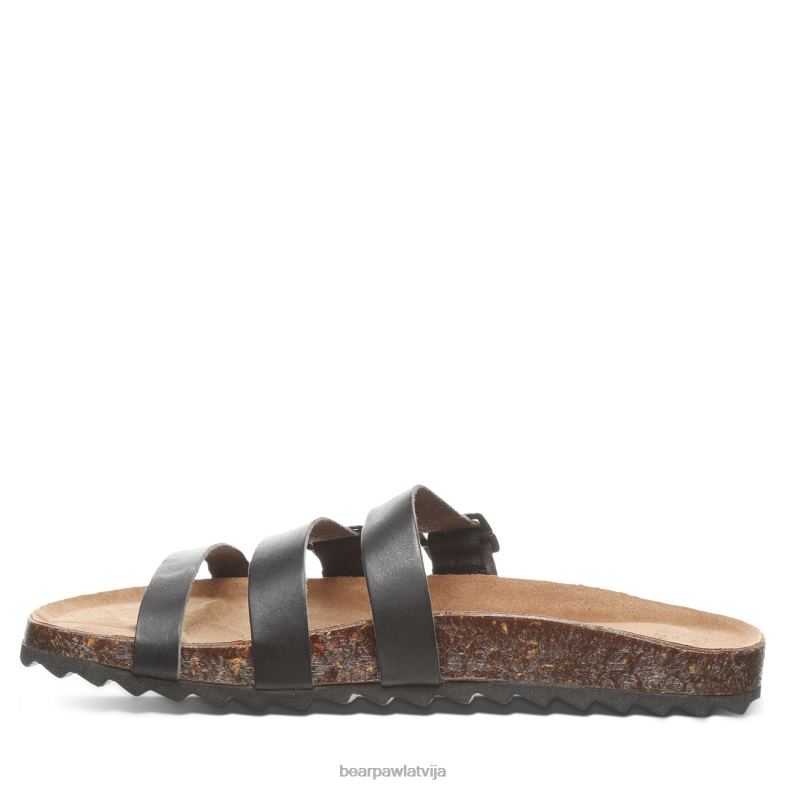 melns sievietes sandales BEARPAW mercedes P2XFF454