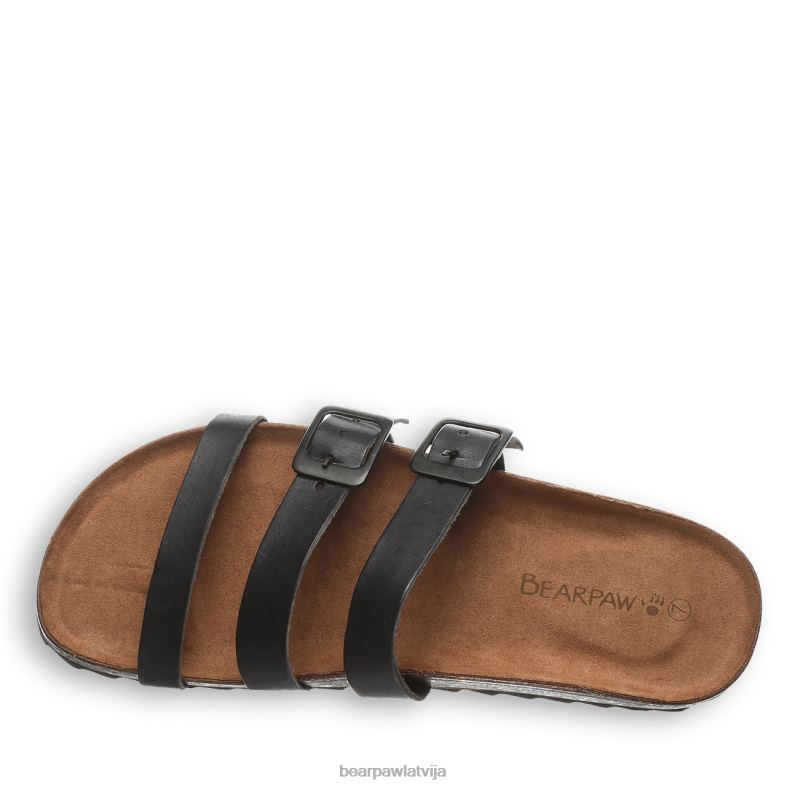 melns sievietes sandales BEARPAW mercedes P2XFF454