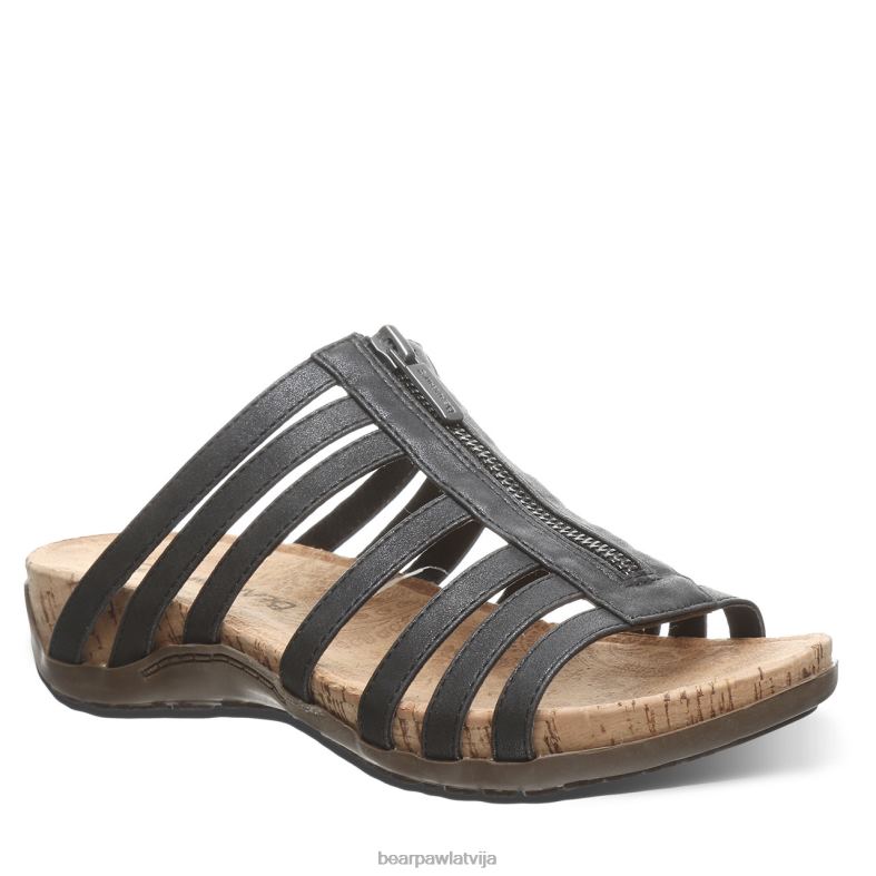 melns sievietes sandales BEARPAW sabrina P2XFF402