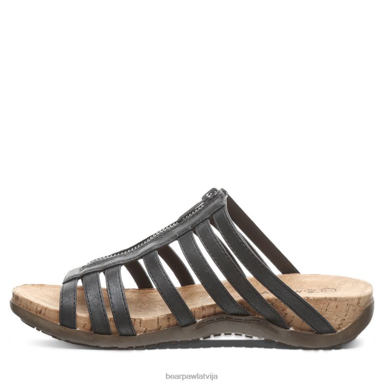 melns sievietes sandales BEARPAW sabrina P2XFF402