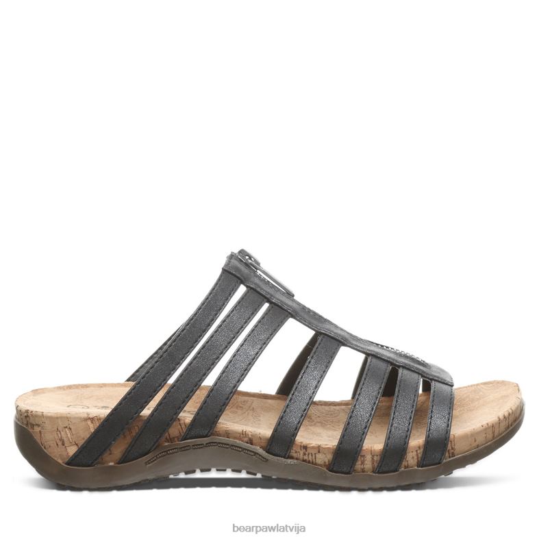 melns sievietes sandales BEARPAW sabrina P2XFF402