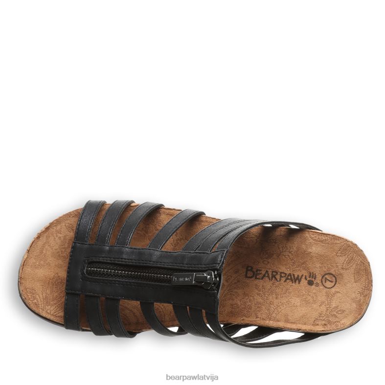 melns sievietes sandales BEARPAW sabrina P2XFF402