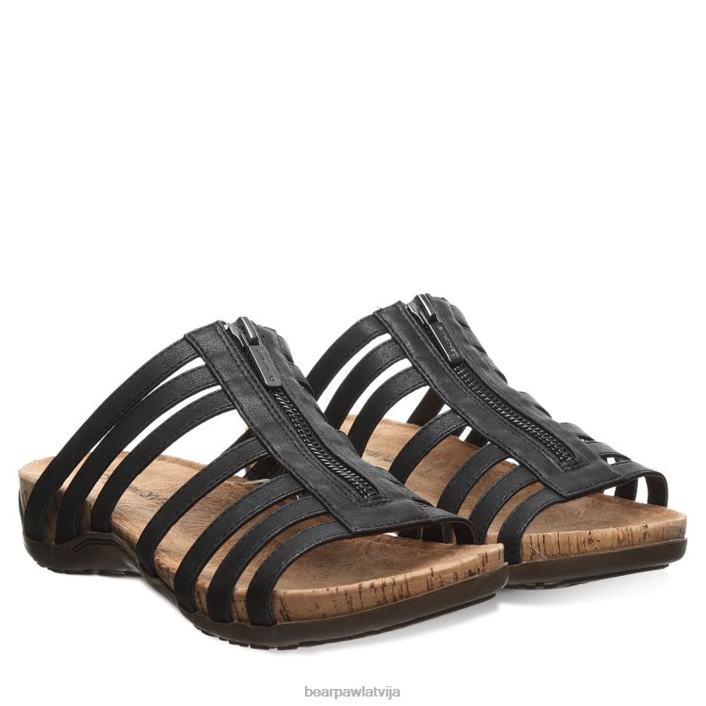 melns sievietes sandales BEARPAW sabrina P2XFF402