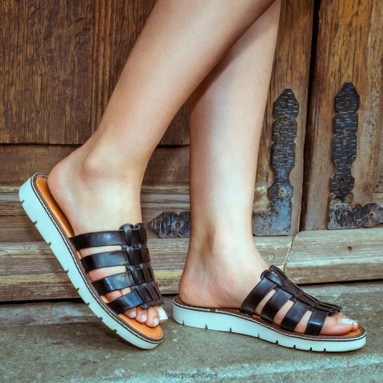 melns sievietes sandales BEARPAW vanessa P2XFF486