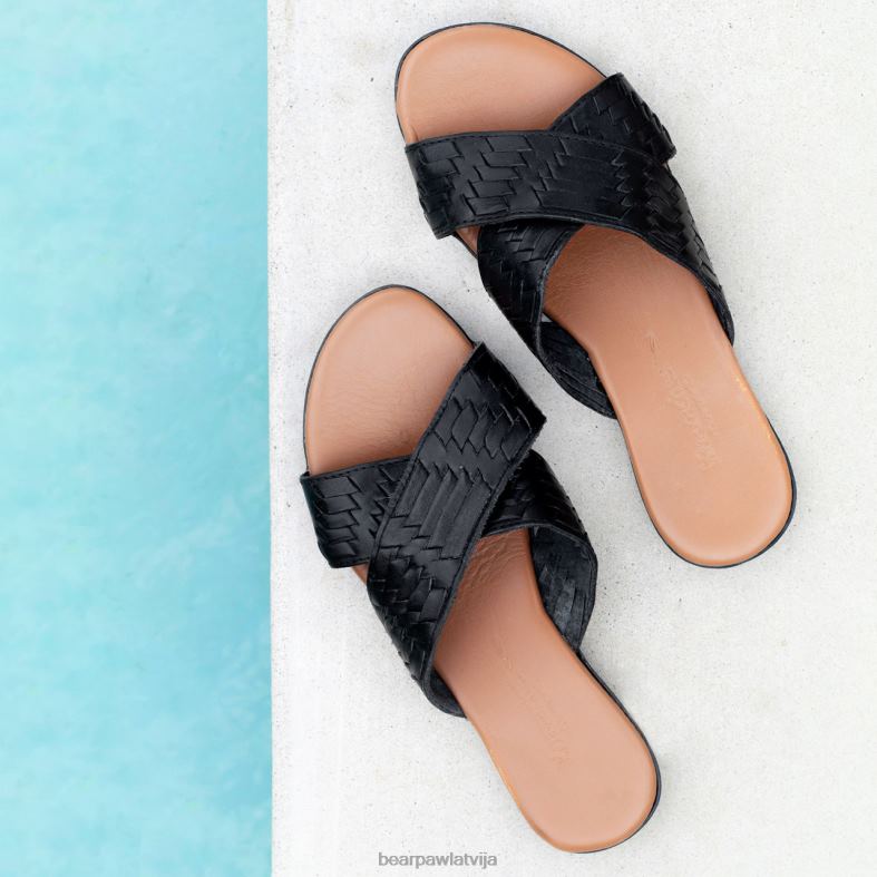 melns sievietes sandales BEARPAW ximena P2XFF387
