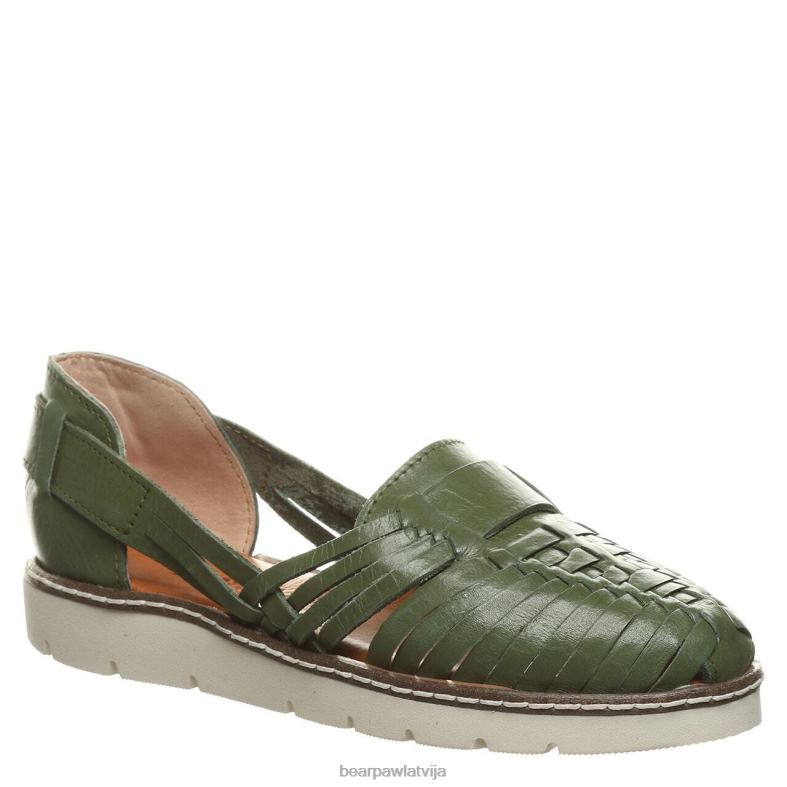 militāri zaļš sievietes sandales BEARPAW Lena P2XFF492