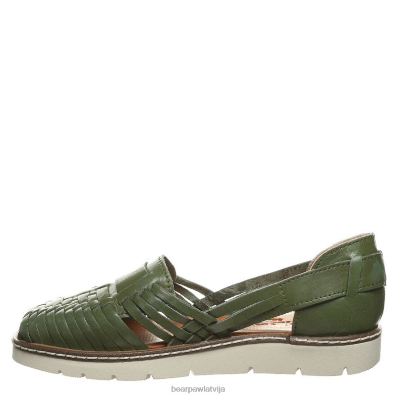militāri zaļš sievietes sandales BEARPAW Lena P2XFF492