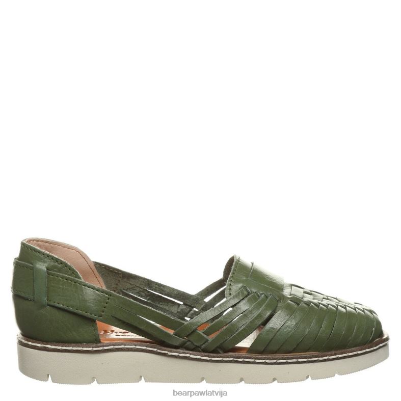 militāri zaļš sievietes sandales BEARPAW Lena P2XFF492