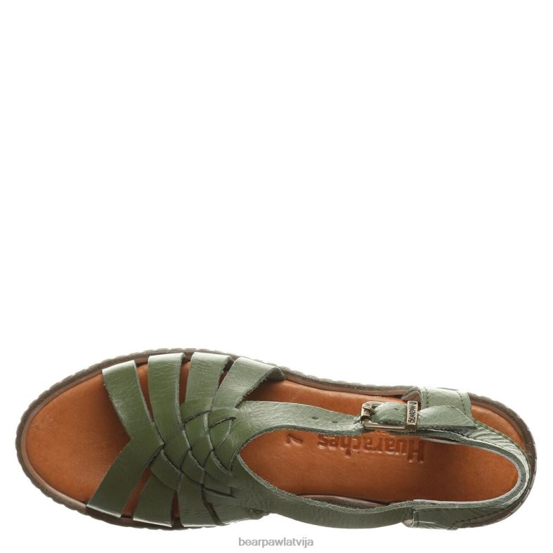 militāri zaļš sievietes sandales BEARPAW lea P2XFF489