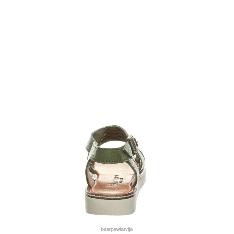 militāri zaļš sievietes sandales BEARPAW lea P2XFF489