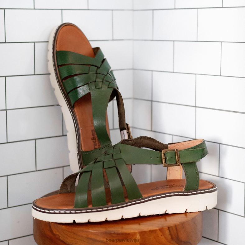 militāri zaļš sievietes sandales BEARPAW lea P2XFF489