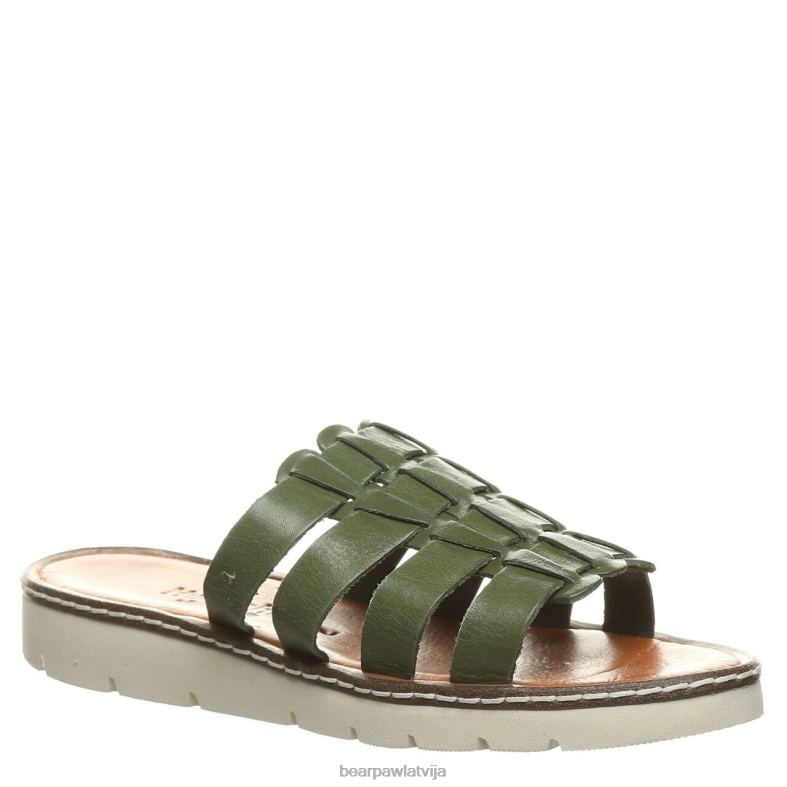 militāri zaļš sievietes sandales BEARPAW vanessa P2XFF482