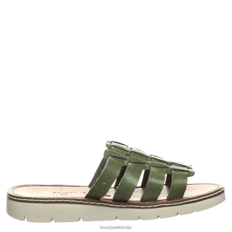 militāri zaļš sievietes sandales BEARPAW vanessa P2XFF482
