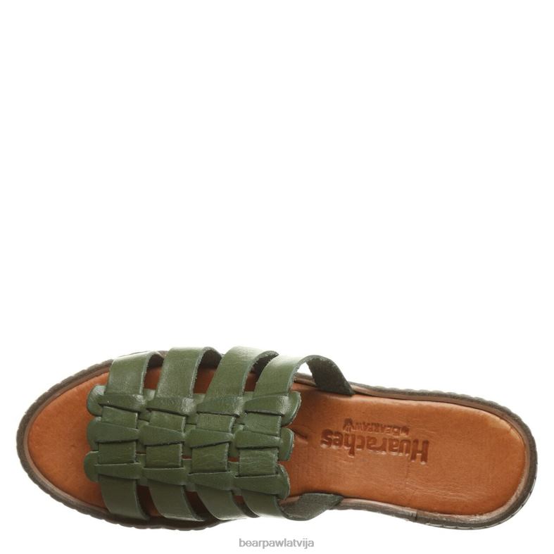 militāri zaļš sievietes sandales BEARPAW vanessa P2XFF482