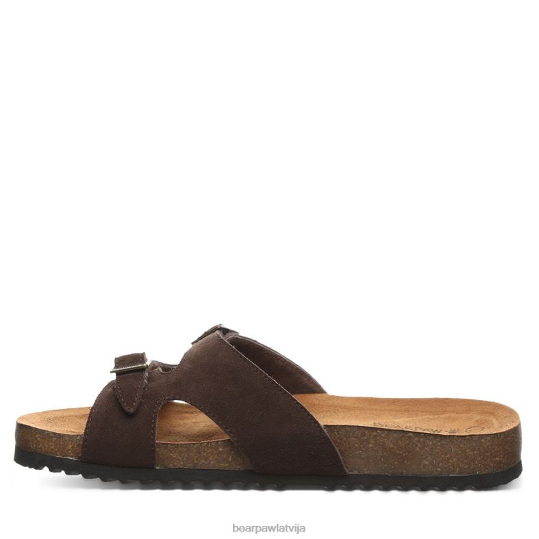 šokolāde sievietes sandales BEARPAW jaycee P2XFF470