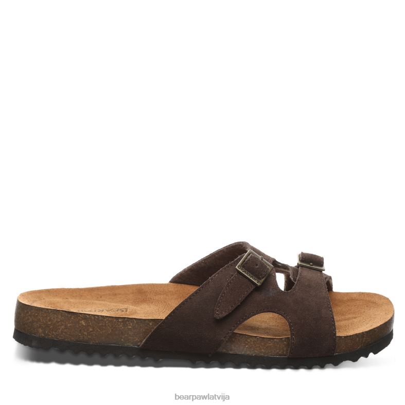 šokolāde sievietes sandales BEARPAW jaycee P2XFF470