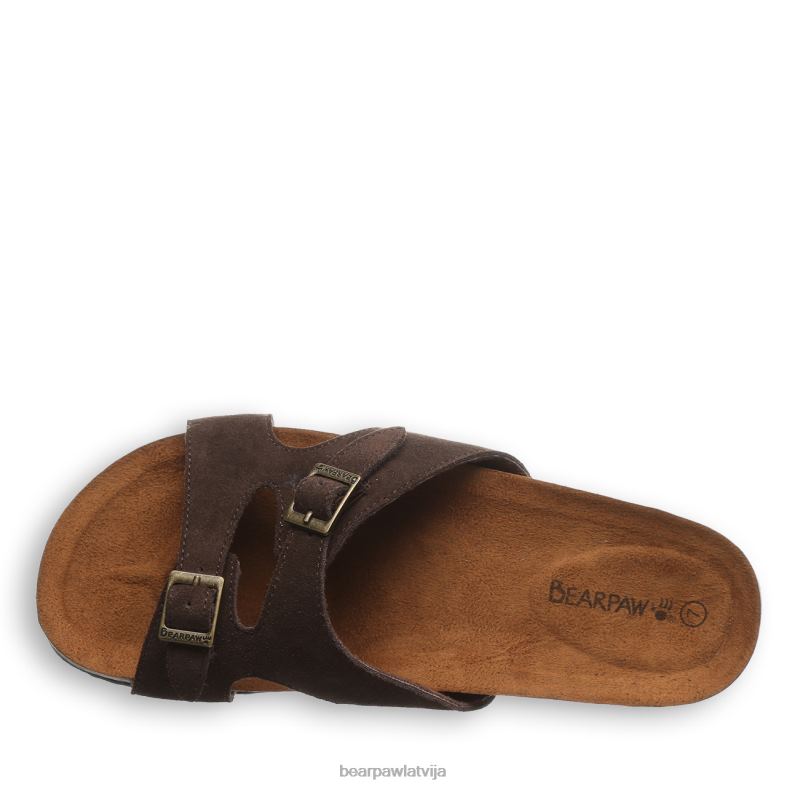 šokolāde sievietes sandales BEARPAW jaycee P2XFF470