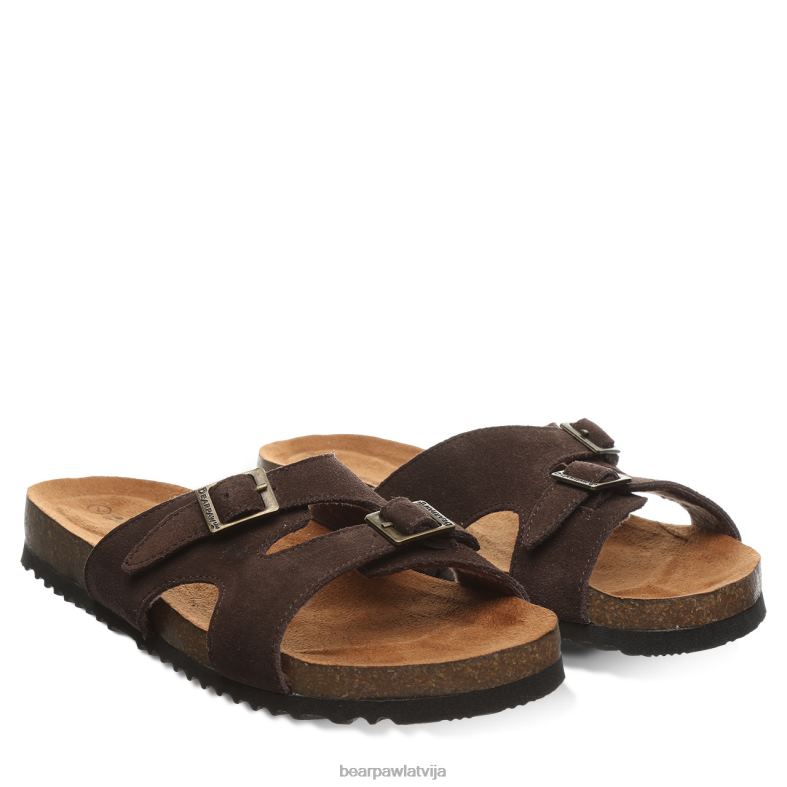 šokolāde sievietes sandales BEARPAW jaycee P2XFF470