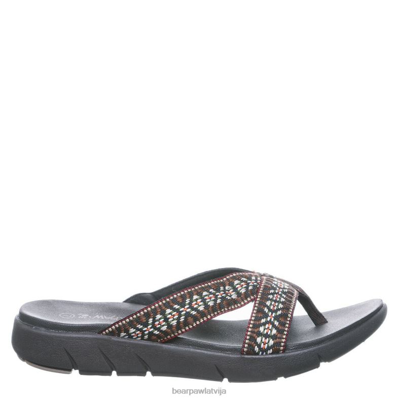 šokolāde sievietes sandales BEARPAW kadiķis P2XFF496