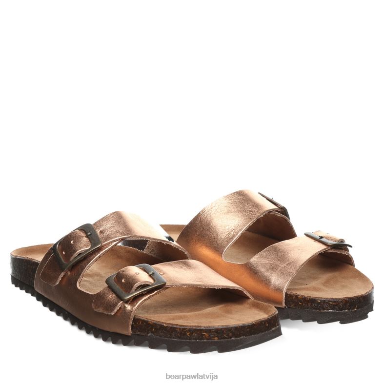 rozā zelts sievietes sandales BEARPAW Džuljeta P2XFF456