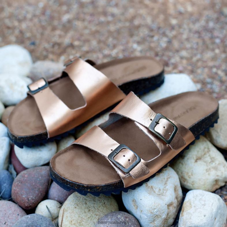 rozā zelts sievietes sandales BEARPAW Džuljeta P2XFF456