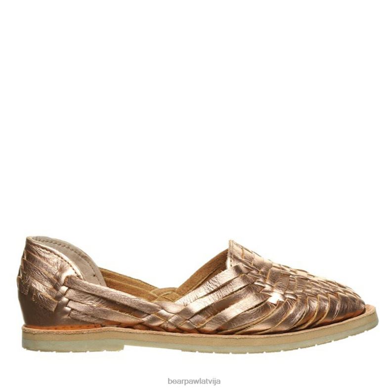 rozā zelts sievietes sandales BEARPAW silvija P2XFF423