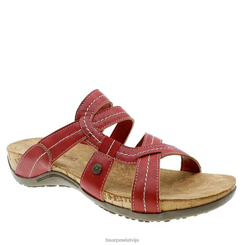 sarkans sievietes sandales BEARPAW kai plats P2XFF411