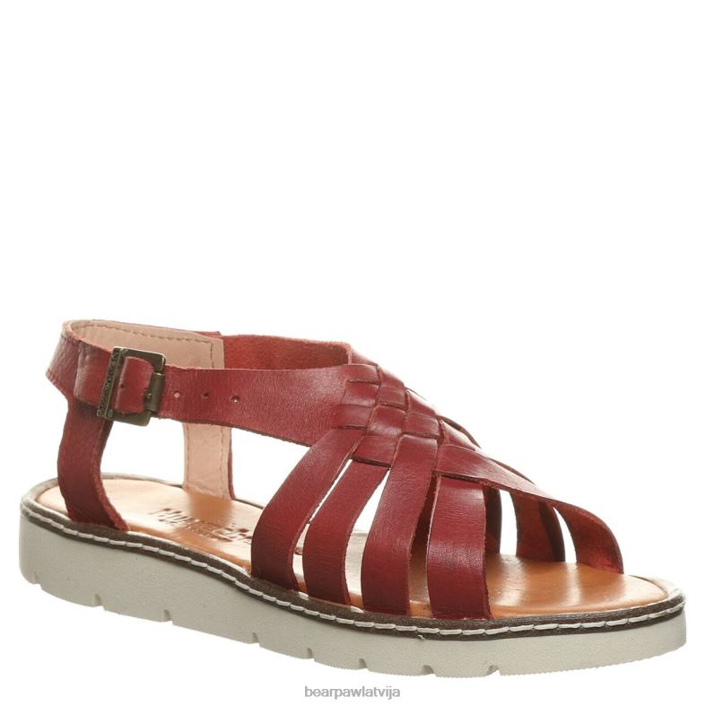 sarkans sievietes sandales BEARPAW lea P2XFF487