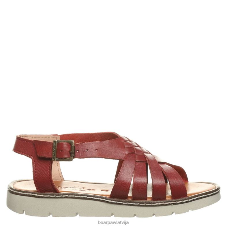 sarkans sievietes sandales BEARPAW lea P2XFF487