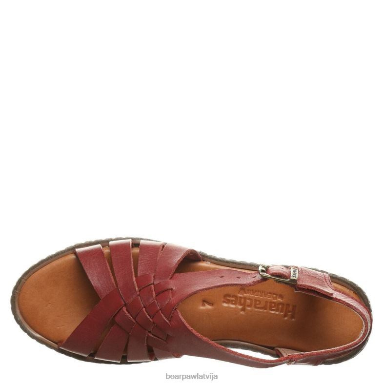 sarkans sievietes sandales BEARPAW lea P2XFF487
