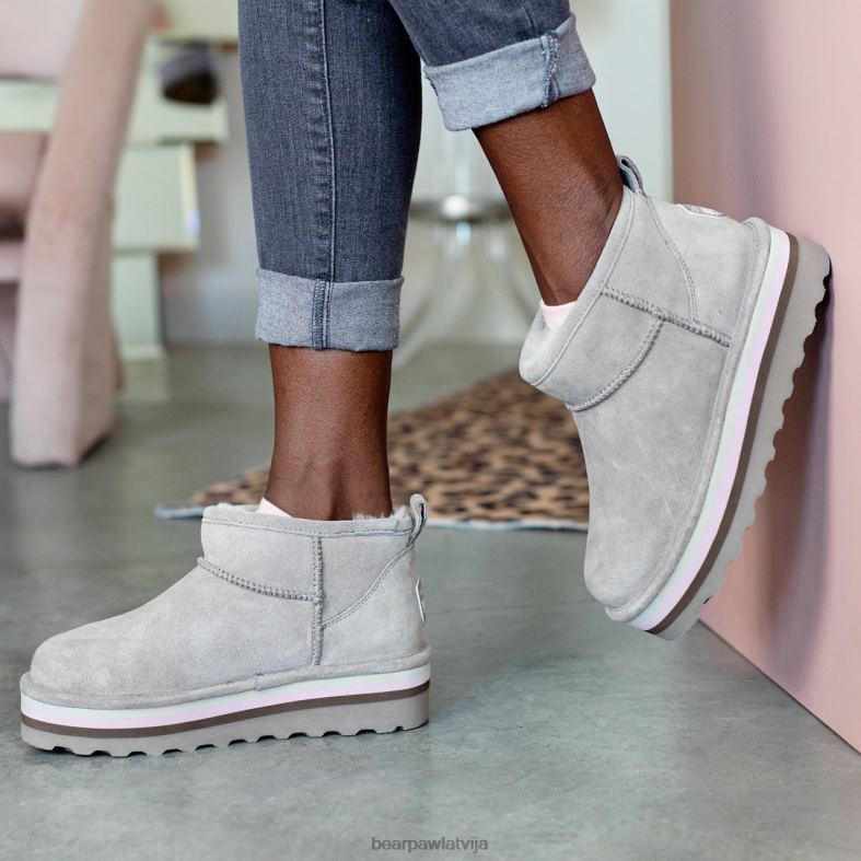 akmens sievietes zābaki BEARPAW retro īss P2XFF28