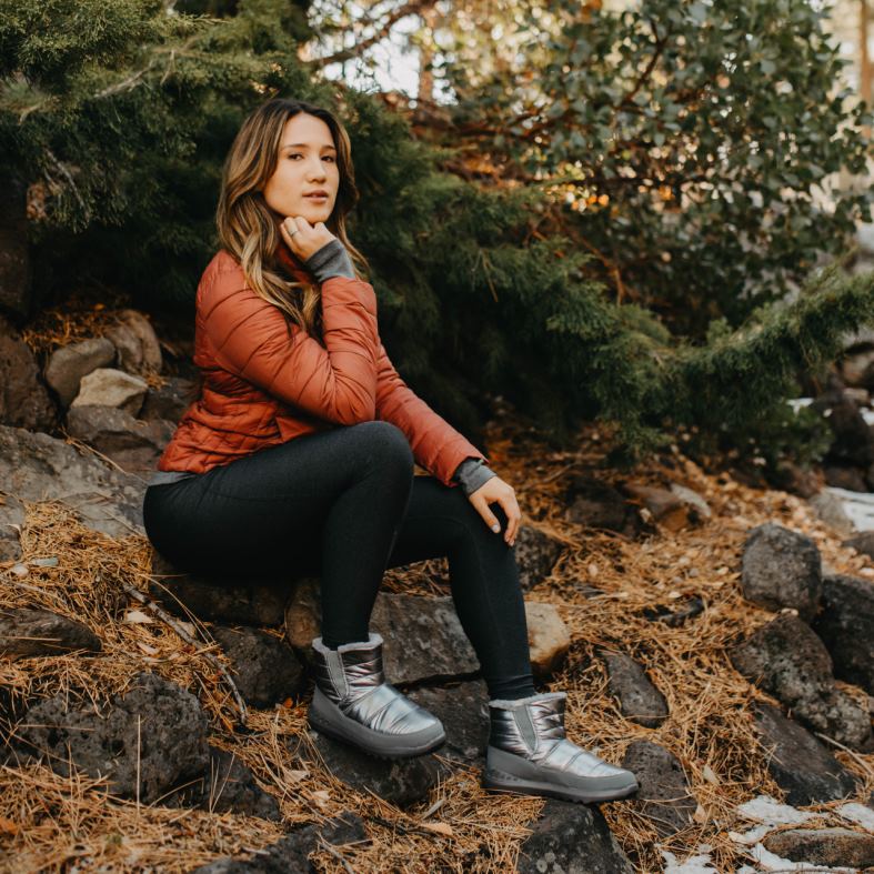 alvas sievietes zābaki BEARPAW pufīgs zābaks P2XFF186