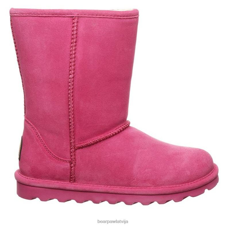 ballīšu rozā sievietes zābaki BEARPAW elle īss plats P2XFF251