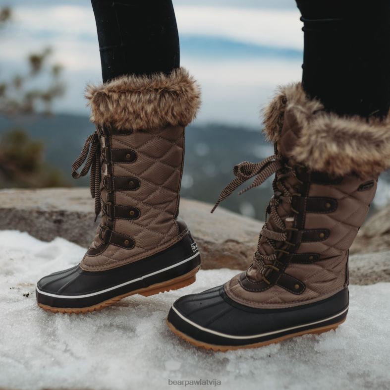 brūns sievietes zābaki BEARPAW Mckinley P2XFF225