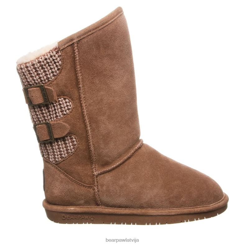 hikorija sievietes zābaki BEARPAW boshie plats P2XFF112
