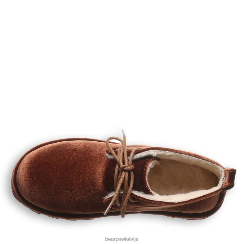 karmeļu samts sievietes zābaki BEARPAW skye P2XFF158