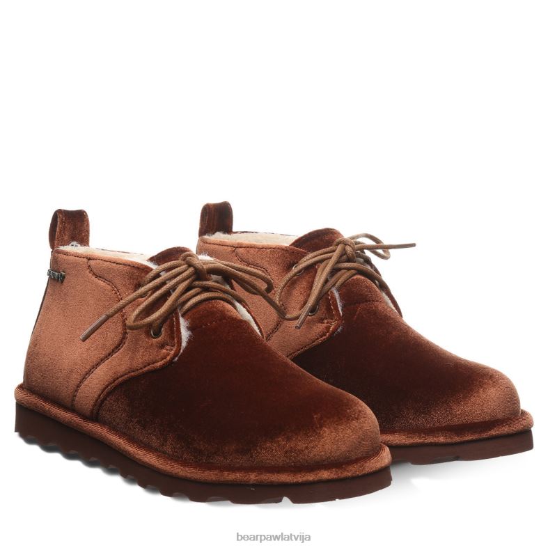 karmeļu samts sievietes zābaki BEARPAW skye P2XFF158
