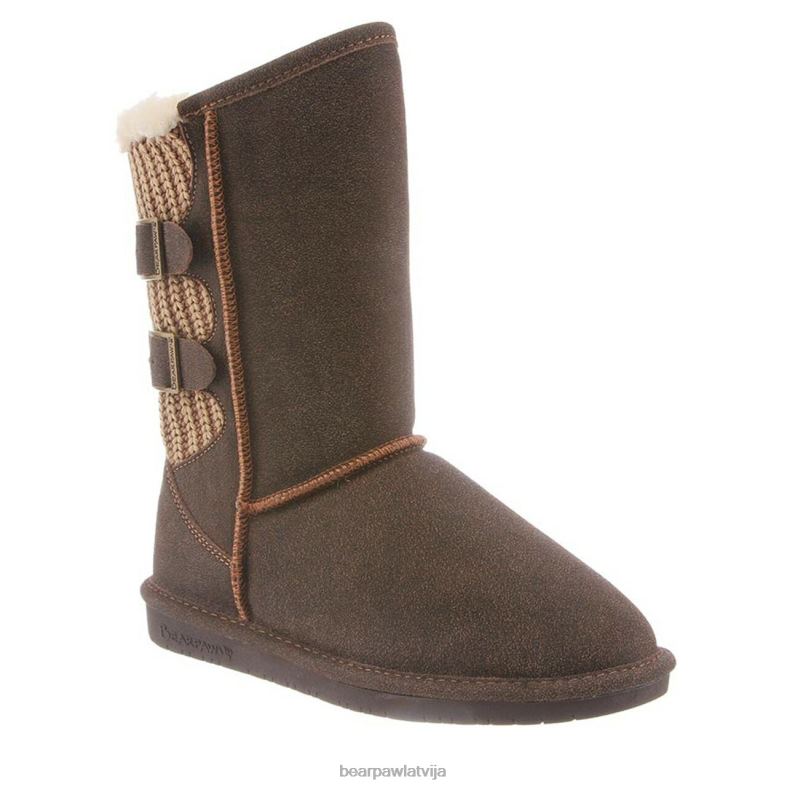kastanis nomocīts sievietes zābaki BEARPAW boshie P2XFF257