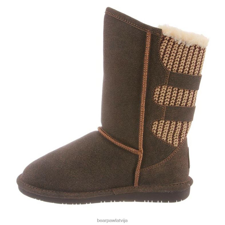 kastanis nomocīts sievietes zābaki BEARPAW boshie P2XFF257