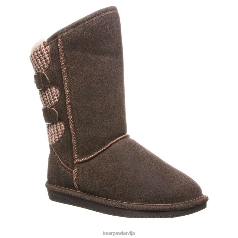 kastanis nomocīts sievietes zābaki BEARPAW boshie plats P2XFF256