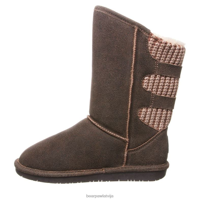 kastanis nomocīts sievietes zābaki BEARPAW boshie plats P2XFF256