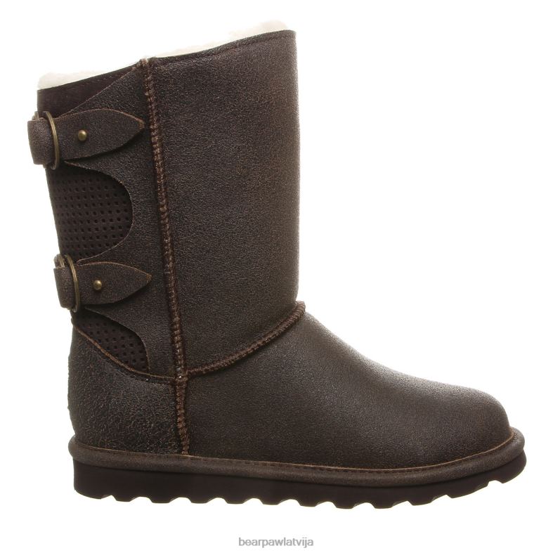 kastanis nomocīts sievietes zābaki BEARPAW klara P2XFF160