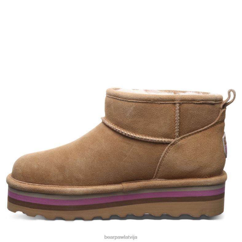 ledaina kafija sievietes zābaki BEARPAW retro īss P2XFF29