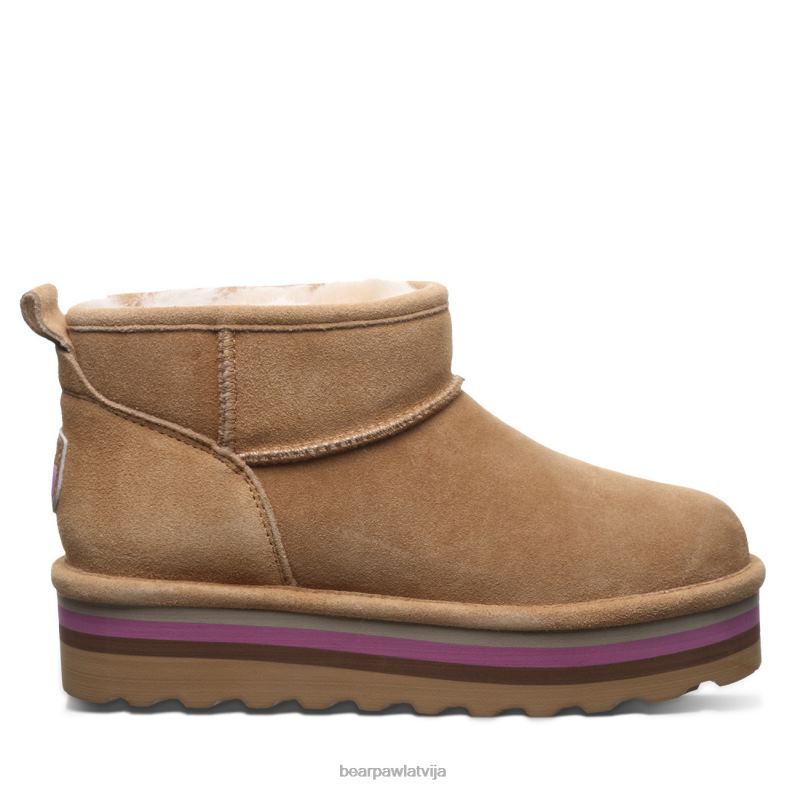 ledaina kafija sievietes zābaki BEARPAW retro īss P2XFF29