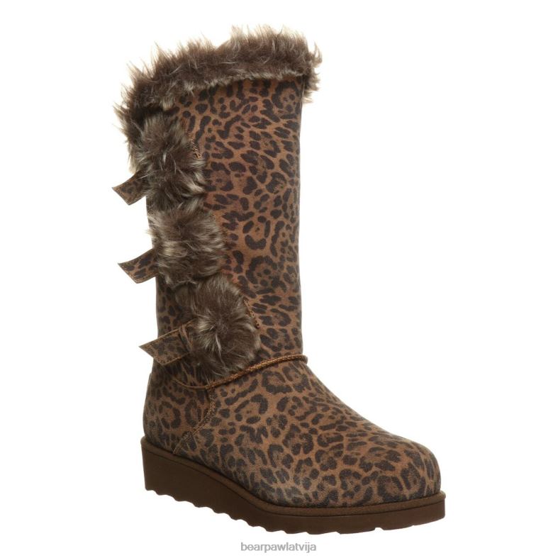 leopards sievietes zābaki BEARPAW Genevieve P2XFF227
