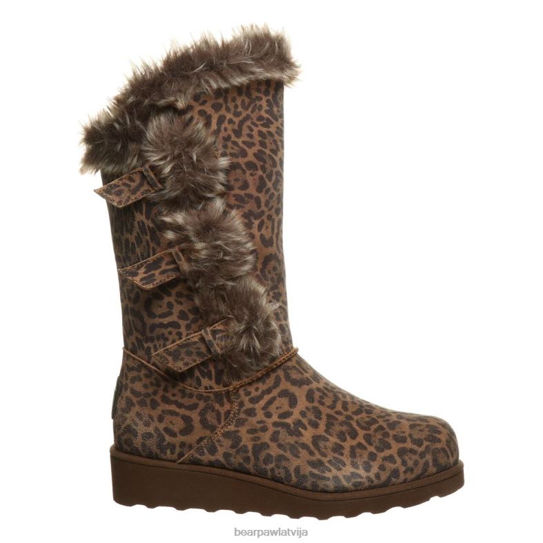 leopards sievietes zābaki BEARPAW Genevieve P2XFF227
