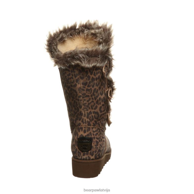 leopards sievietes zābaki BEARPAW Genevieve P2XFF227