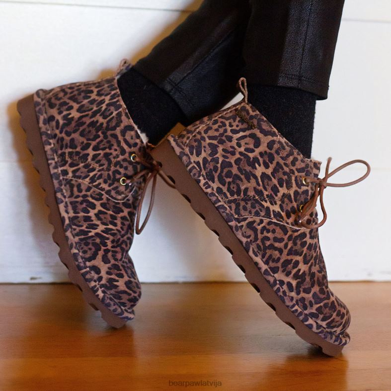 leopards sievietes zābaki BEARPAW skye eksotika P2XFF180